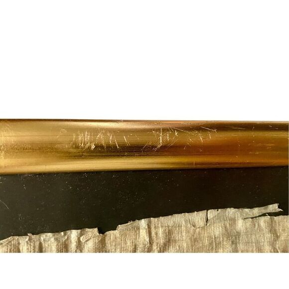 Vintage Oil on Canvas Picture Ship in the Sea Signed - Picture 7 of 13